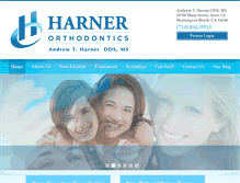 Tablet Screenshot of harnerorthodontics.com